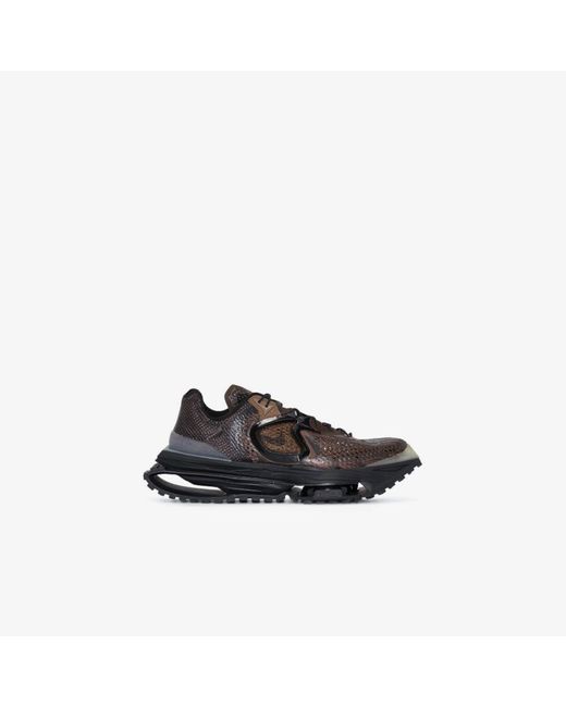 Nike Rubber Brown X Mmw Zoom 004 Low-top Sneakers in Black | Lyst