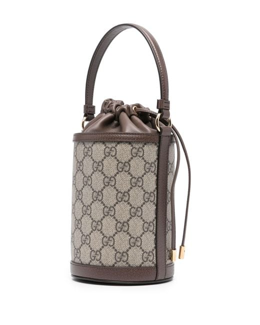 Gucci Gray Ophidia Bucket Bag - Women's - Calf Leather
