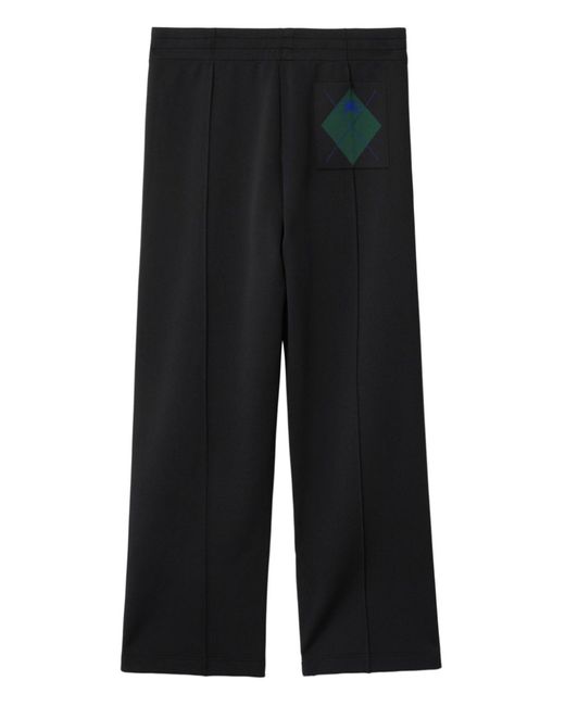 Burberry Black Straight-leg Cotton Track Pants for men