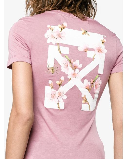 Off white pink shirt hot sale