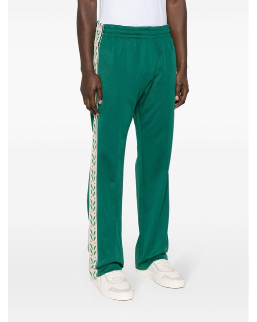 Casablancabrand Green Logo-appliqué Track Pants for men