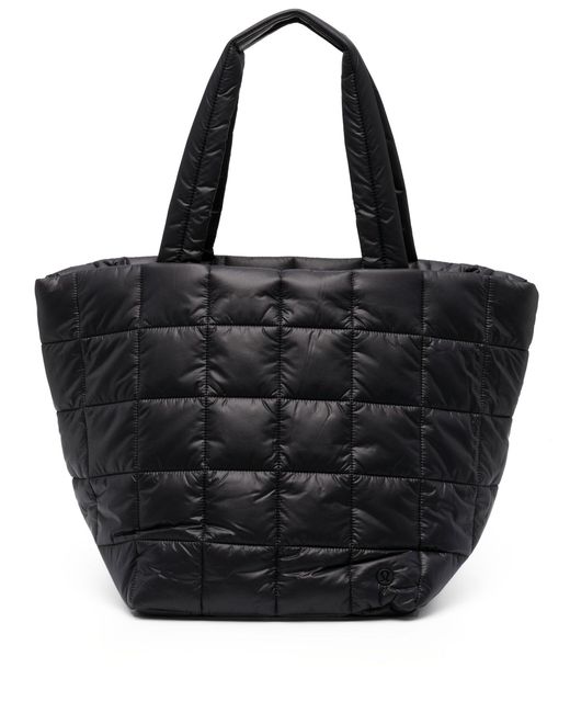 lululemon athletica Black Quilted Grid Tote Bag