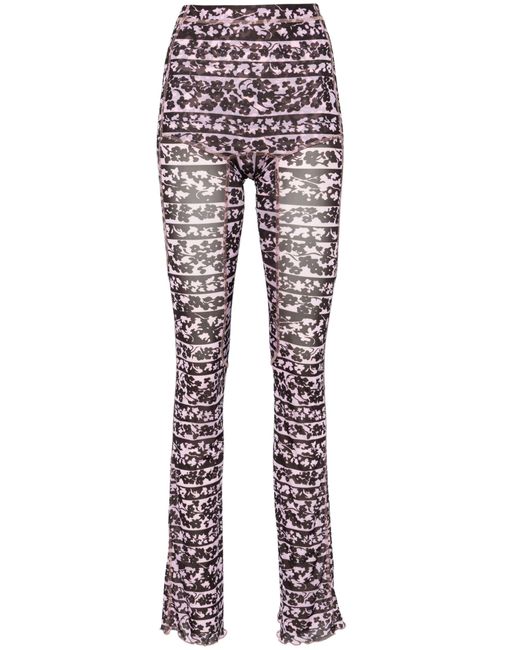 KNWLS Pink Halcyon Blossom-print leggings - Women's - Polyester/elastane
