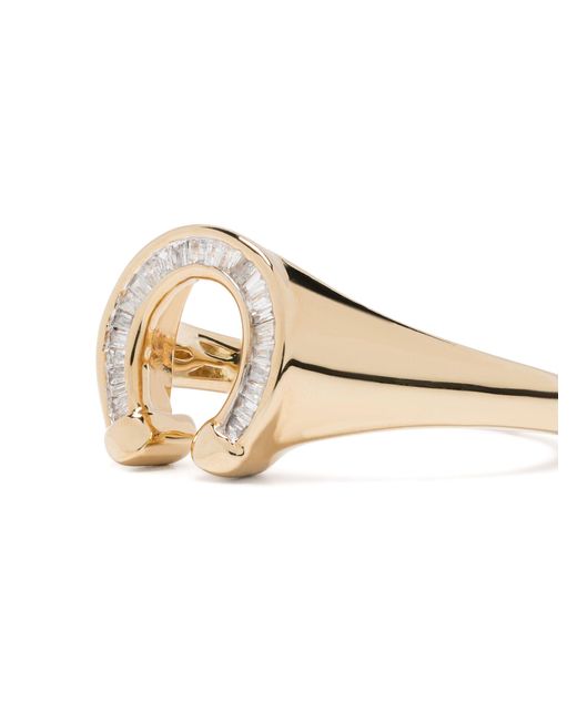 Adina Reyter Natural 14k Yellow Horseshoe Diamond Ring