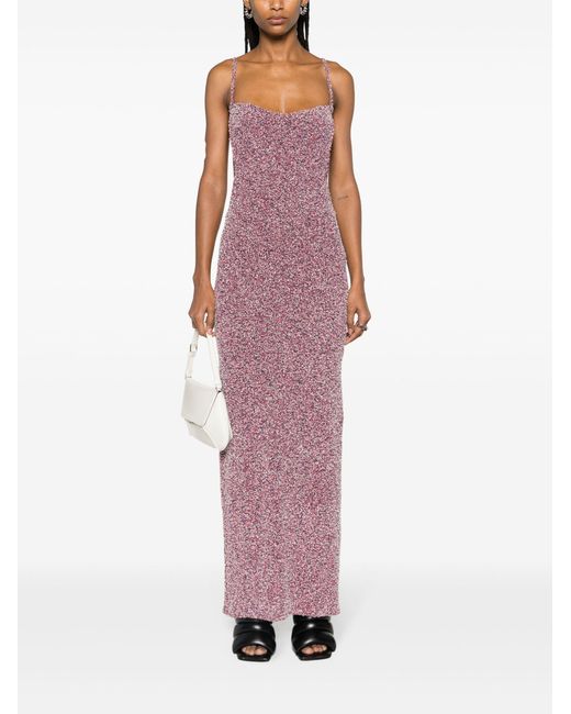 Paris Georgia Pink Charlie Knitted Maxi Dress