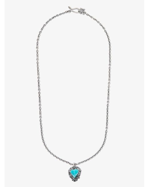 Lyly Erlandsson Sterling Silver Winter Crystal Pendant Necklace