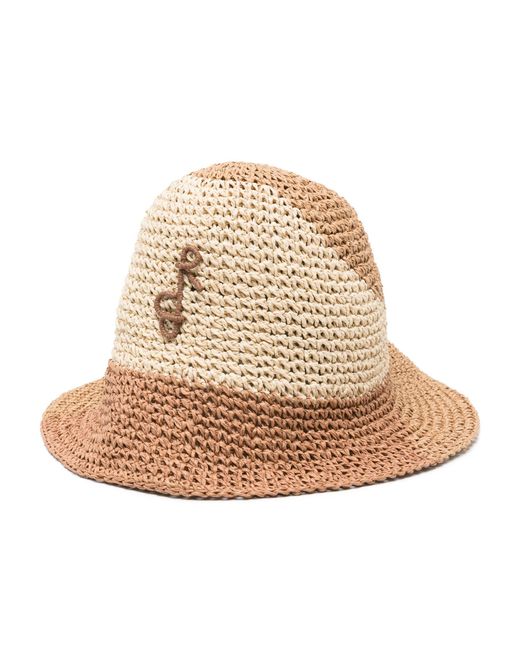 Ruslan Baginskiy Natural Neutral Ruslan Crochet Bucket Hat