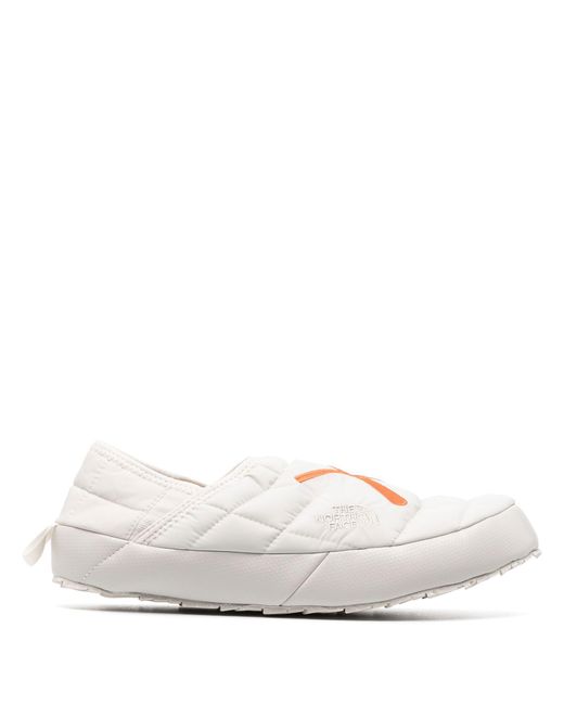 The North Face White X Kaws Logo-embroidered Insulated Slippers for men