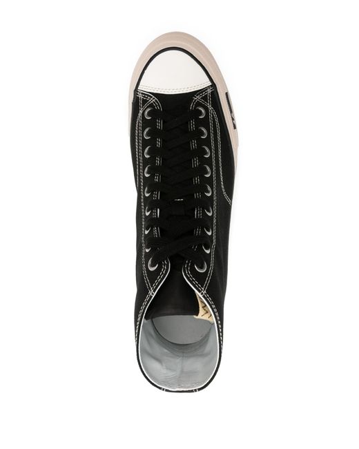 Visvim Black Skagway Hi Sneakers - Men's - Calf Leather/fabric/rubber for men