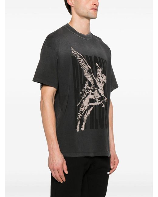 Represent Black Grey Spirits Mascot Cotton T-shirt - Men's - Cotton for men