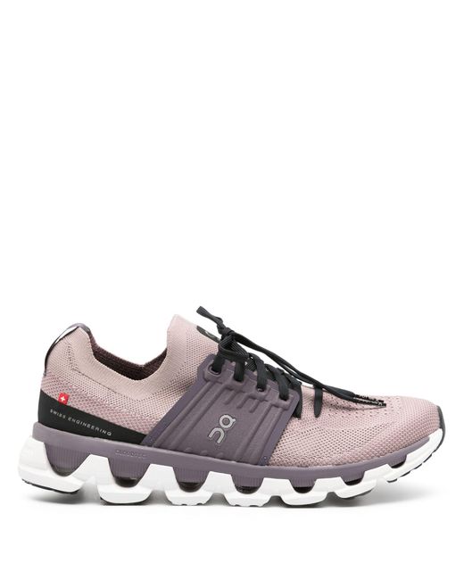 On Shoes Brown Purple Cloudswift 3 Running Sneakers - Women's - Rubber/fabric