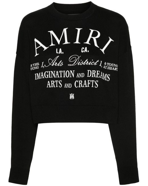 Amiri Black Arts District Knit Jumper - Women's - Cotton
