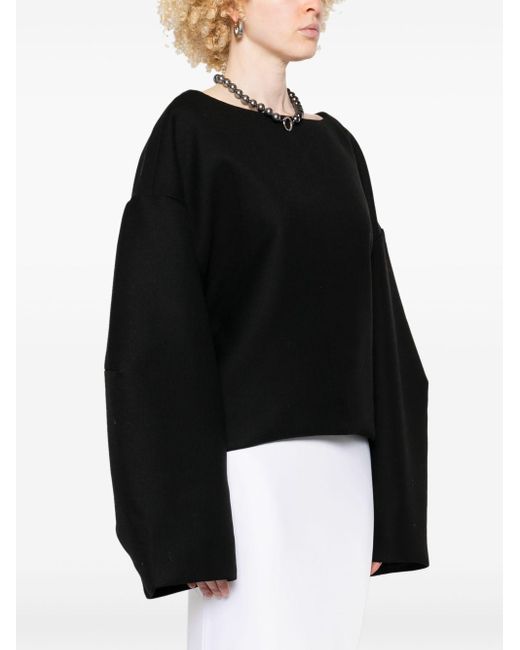 Entire studios Black Wool Top
