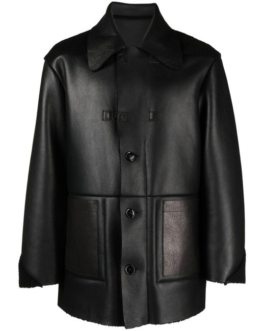 NAMACHEKO Black Stokesay Leather Jacket - Men's - Calf Leather for men