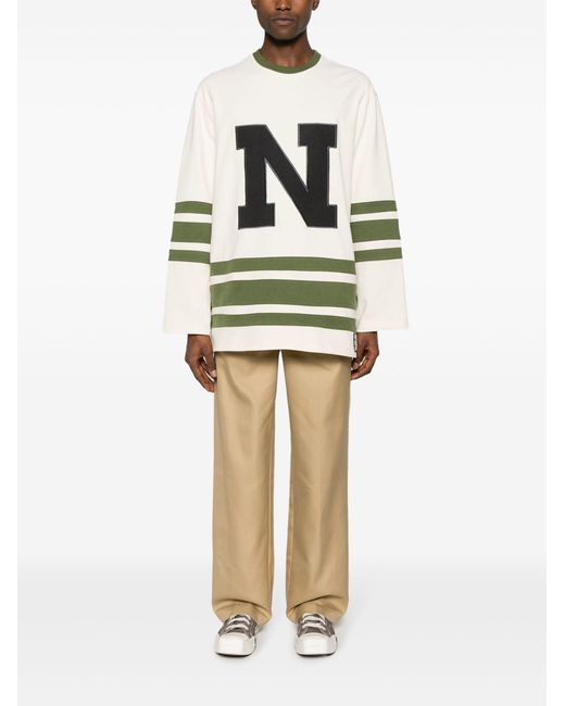NAHMIAS Natural Neutral Worker Cotton Trousers for men