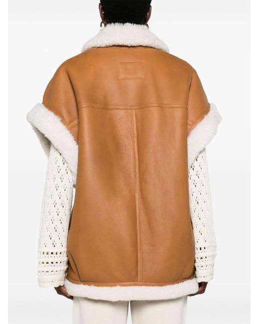 Isabel Marant Brown Medilia Leather Coat