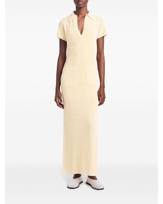 Proenza Schouler Natural Auden Knitted Maxi Dress - Women's - Nylon/viscose/silk