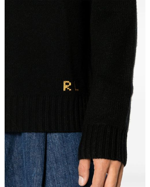 Polo Ralph Lauren Black Polo Bear Wool Sweater for men