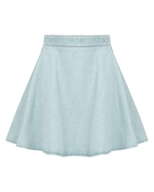 Nina Ricci Blue A-line Denim Mini Skirt