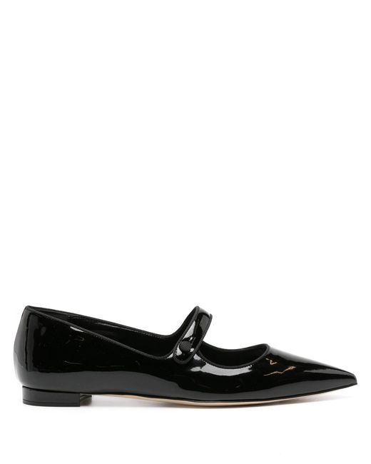 Manolo Blahnik Black Campari Ballerina Shoes - Women's - Calf Leather/rubber
