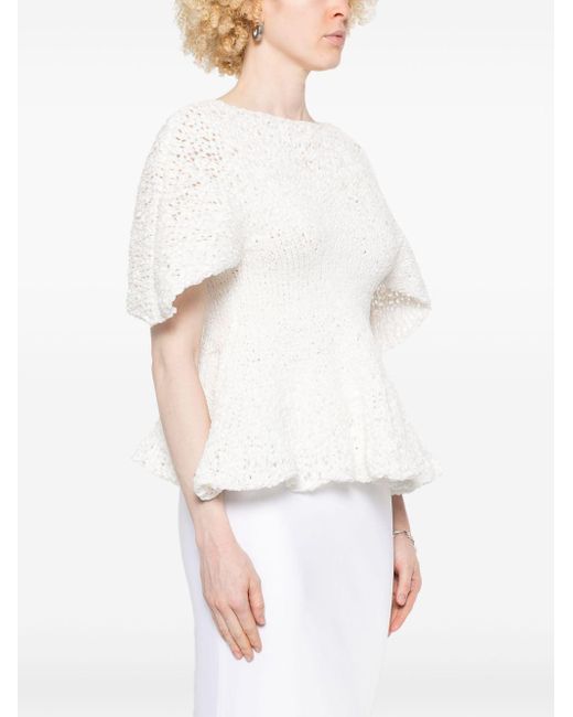Khaite White Mathilde Top