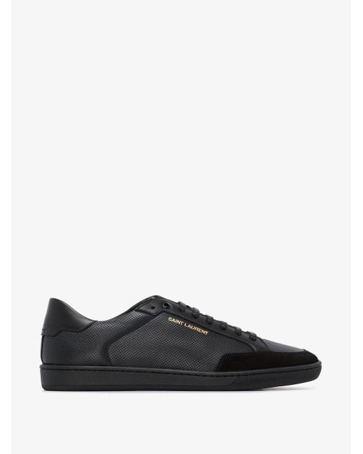 Saint Laurent Black Court Classic Sl/10 Low-Top Sneakers for men