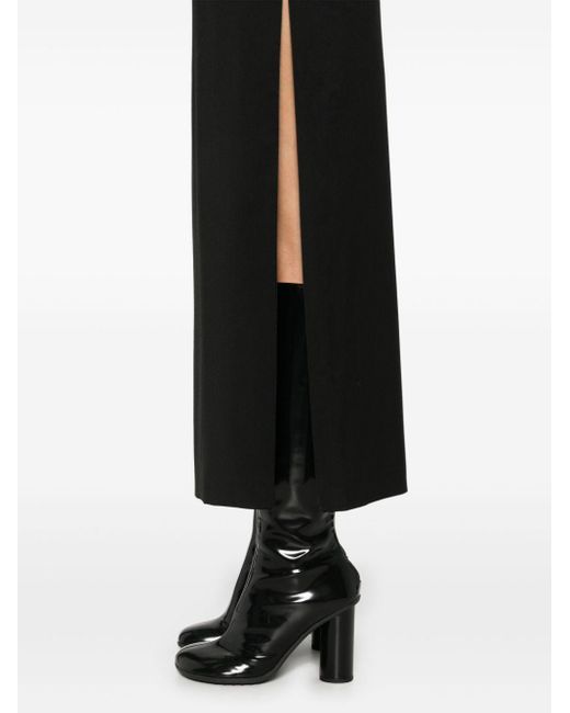 Helmut Lang Black Zipped Maxi Skirt