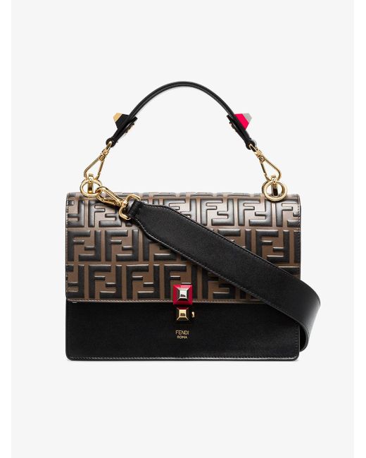 Fendi Black Kan I Shoulder Bag