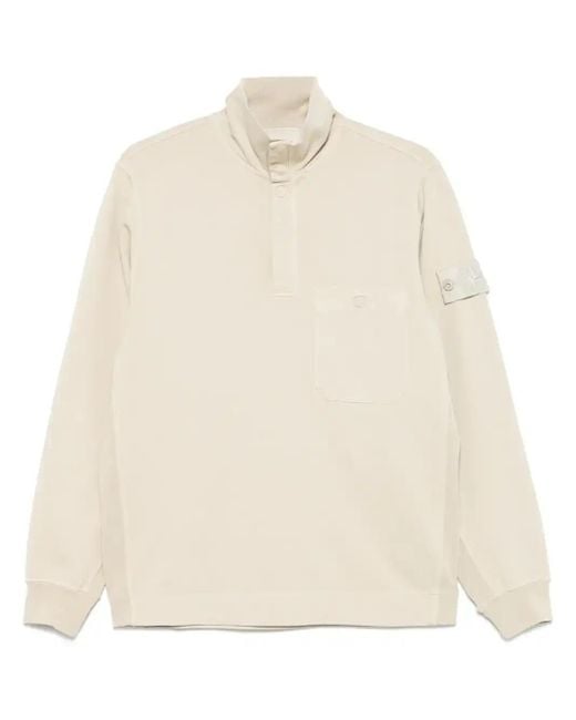 Stone Island Natural Compass-Badge Sweatshirt for men