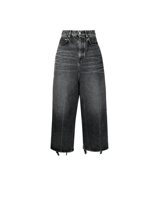 Balenciaga Low Crotch Jeans in Gray | Lyst