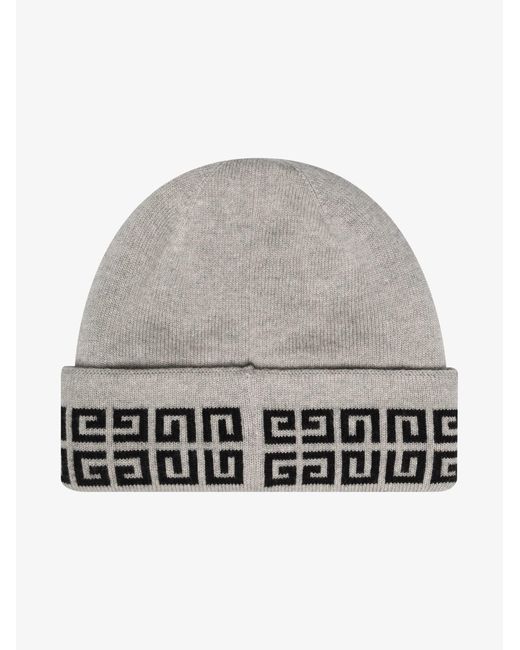 Givenchy Logo Wool Beanie Hat - - Wool 