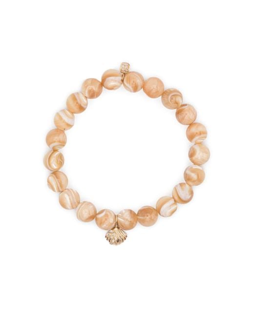 Sydney Evan White Stone Shell Bracelet