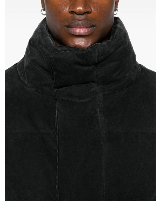Entire studios Black Velvet Puffer Jacket