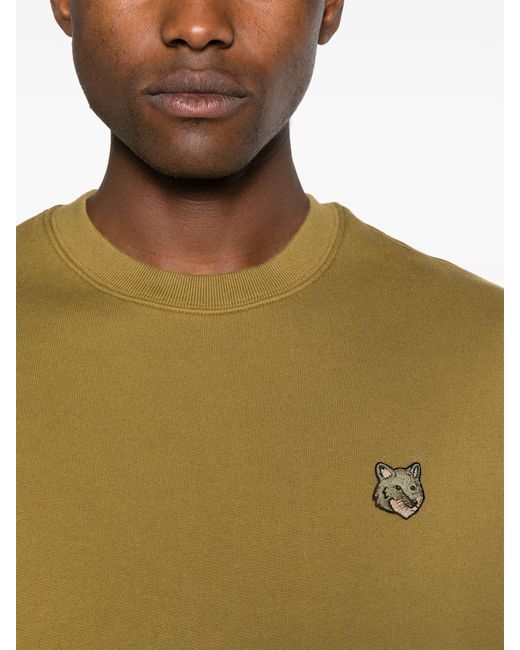 Maison Kitsuné Green Bold Fox Head Sweatshirt for men
