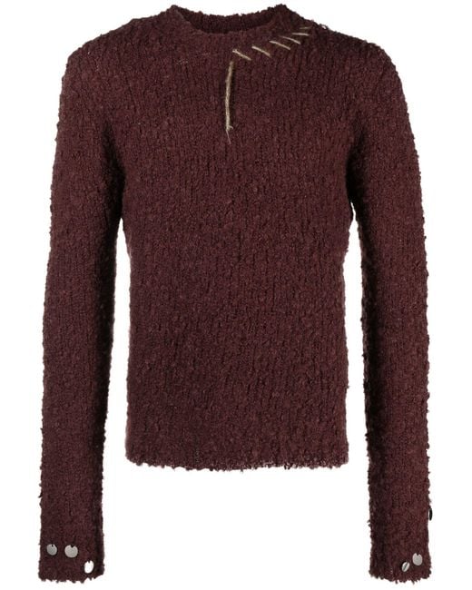NAMACHEKO Brown Hankford Brushed Sweater - Men's - Wool/alpaca/polyamide/mohairsilk for men