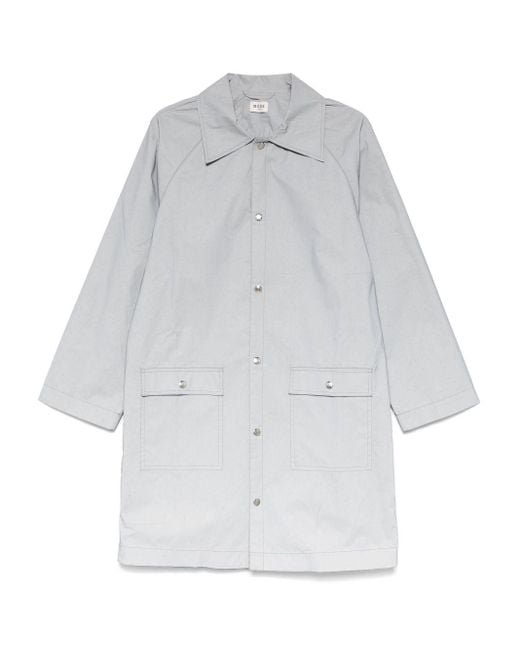 Bode White Reflective Raincoat for men