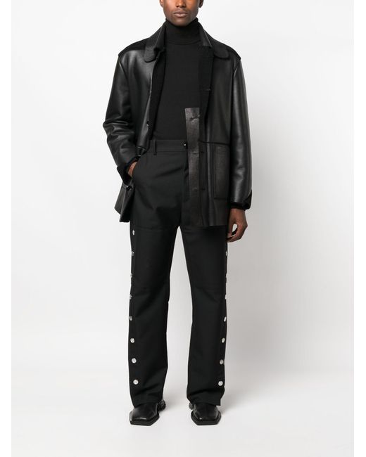 NAMACHEKO Black Stokesay Leather Jacket - Men's - Calf Leather for men