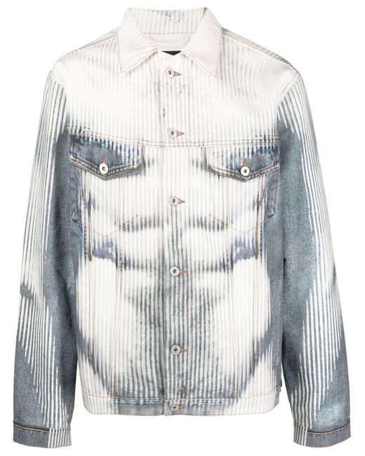 Y. Project Gray X Jean Paul Gaultier Body Morph Denim Jacket - Unisex - Cotton