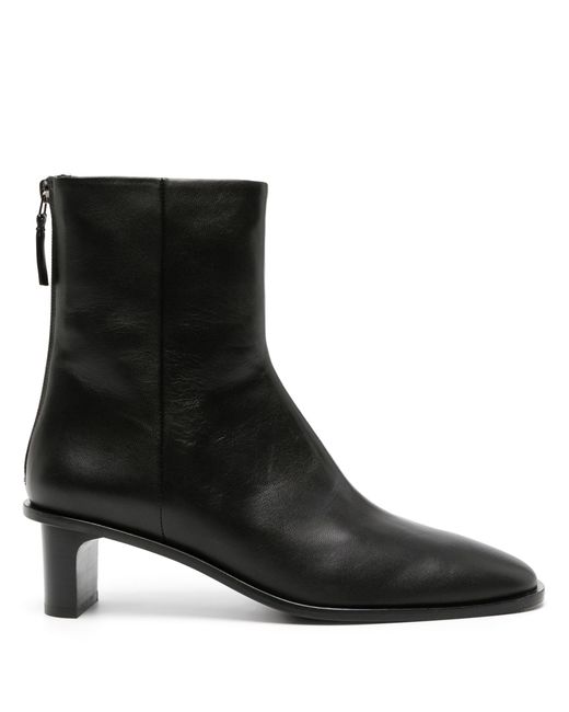 A.Emery Black Soma Leather Ankle Boots
