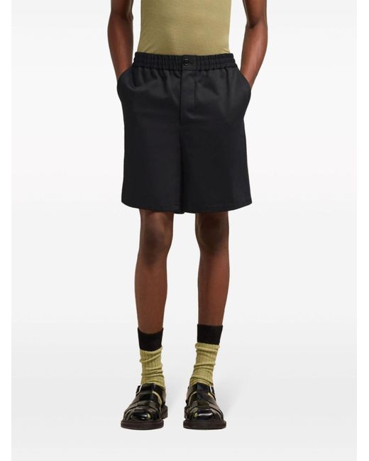 AMI Black Ami Shorts for men