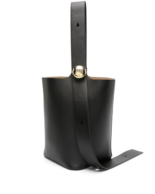 Loewe Black Medium Leather Bucket Bag