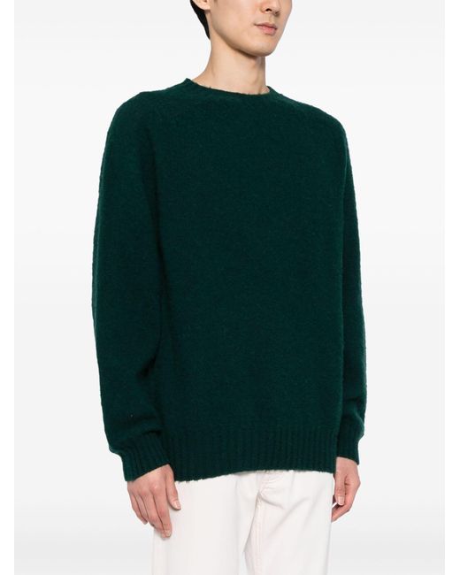 YMC Green Suedehead Wool Sweater - Men's - Wool for men