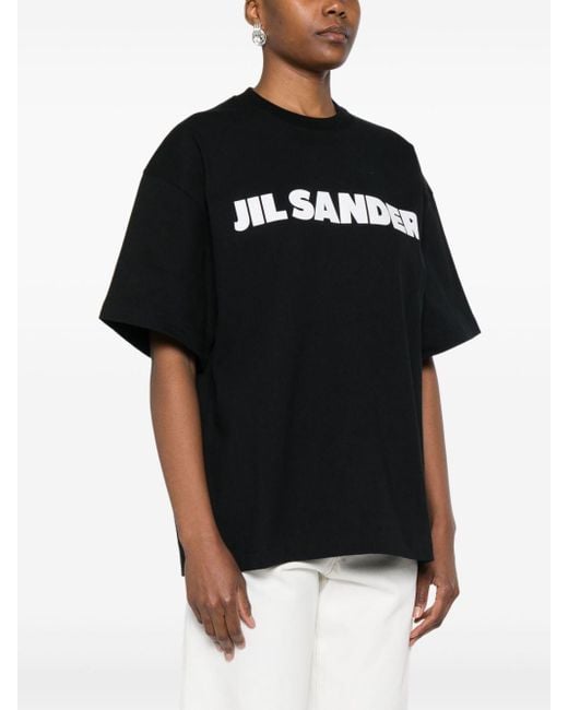 Jil Sander Black Cotton T-Shirt