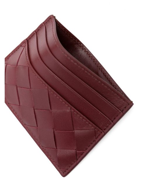 Bottega Veneta Purple Brown Intrecciato Leather Wallet - Women's - Lambskin/calf Leather