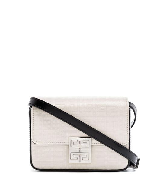 Givenchy White 4g Small Leather Cross Body Bag