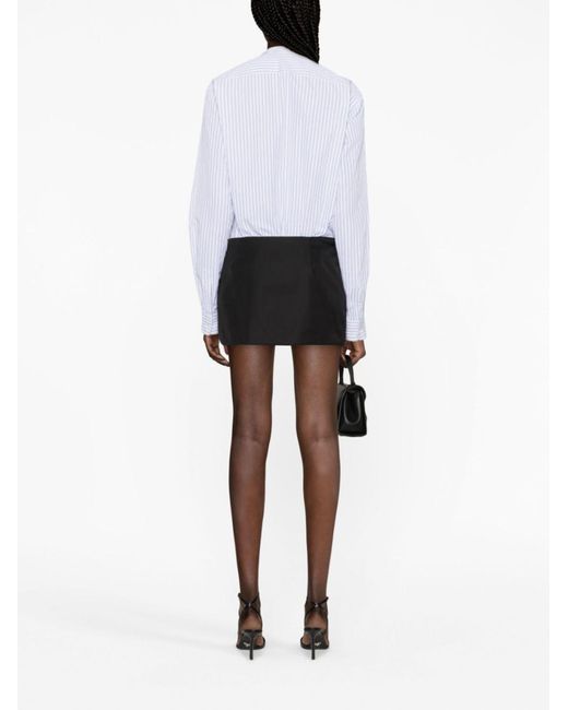 Prada Black Zipped-pouch Re-nylon Mini Skirt
