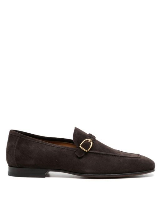 Tom Ford Brown Braided Suede Loafers for men