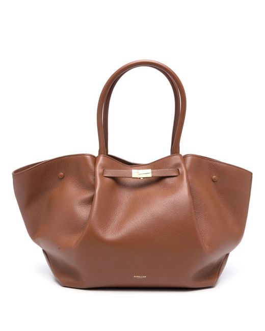 DeMellier London Brown The New York Small Leather Tote Bag