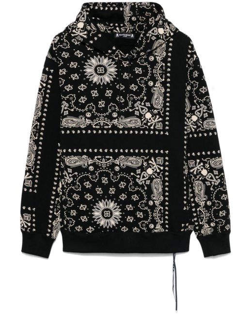 Mastermind Japan Bandana Print Hoodie in Black for Men Lyst UK