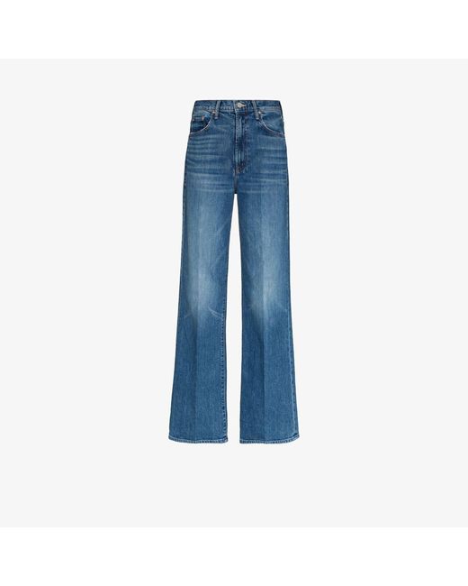 Mother Denim Maven Heel Wide Leg Jeans in Blue | Lyst
